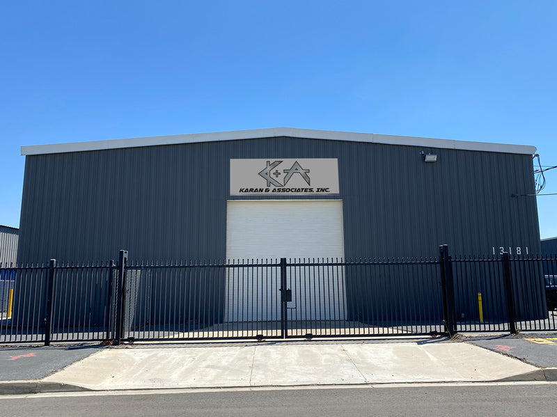 Warehouse of Karan and Associates in Fontana California