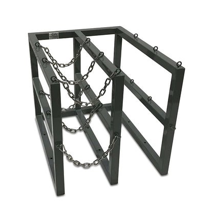 R2X3 floor-mounted gas cylinder rack 